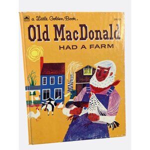 Old MacDonald Had A Farm A Little Golden Book 1970 VINTAGE Children's Hardcover